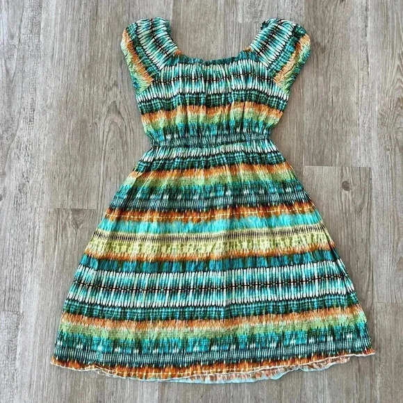 Womens Speechless Multicolor Print Dress - M - Picture 3 of 4